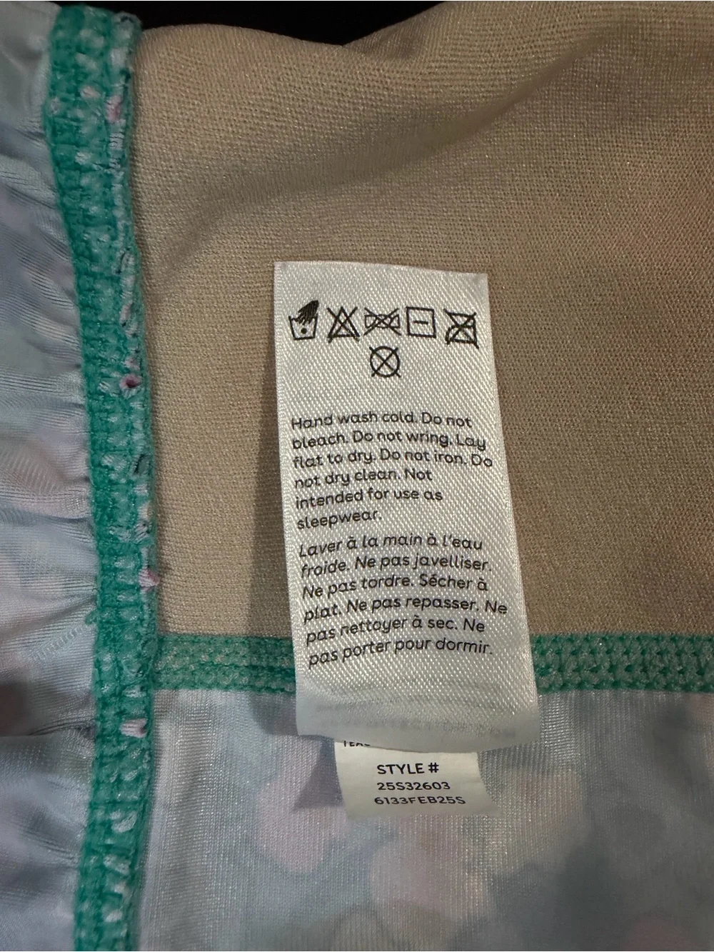 Tea Collection Teal Rashguard W/Ruffle Bottom - Teal, Pink, & Peach Floral - 2T